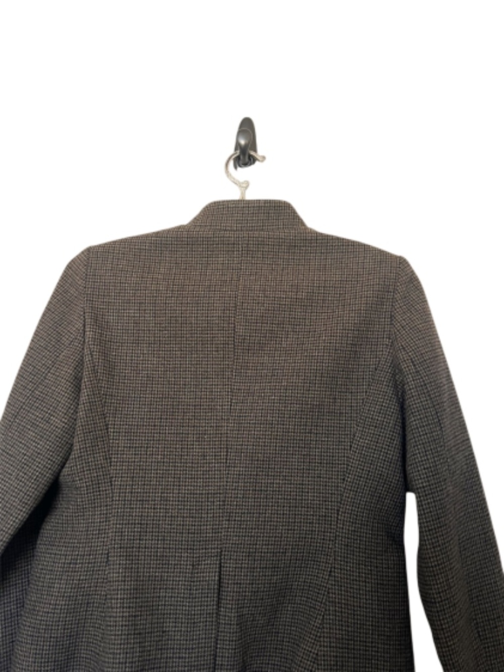 Mango Micro-Houndstooth Wool Jacket Size Small - Picture 10 of 15